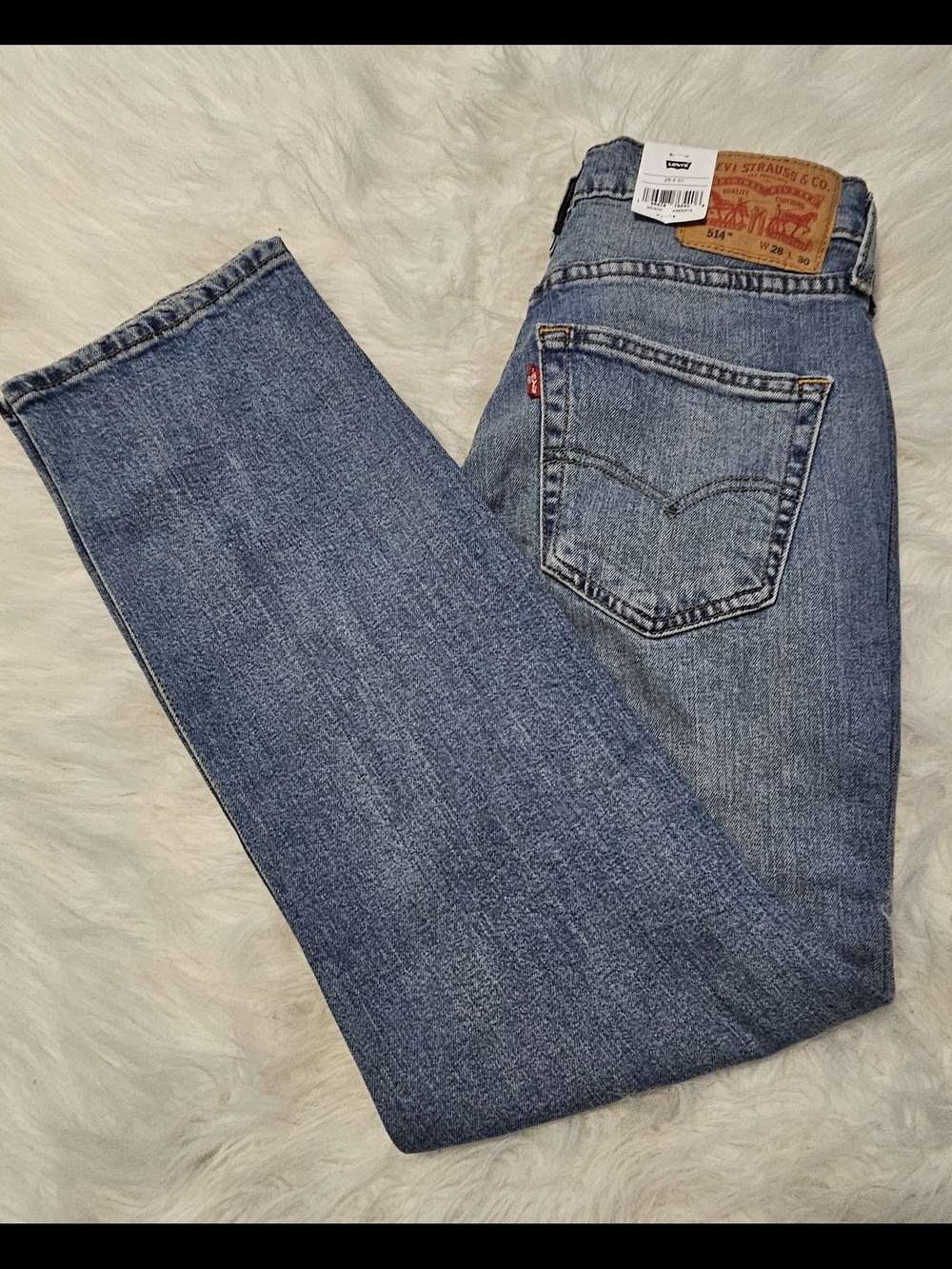 Levi's 514 Men's Light Blue Straight Jeans Strecth